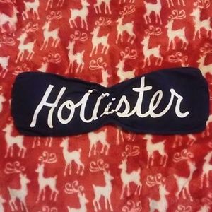 Hollister Bandeau Navy. Size Large